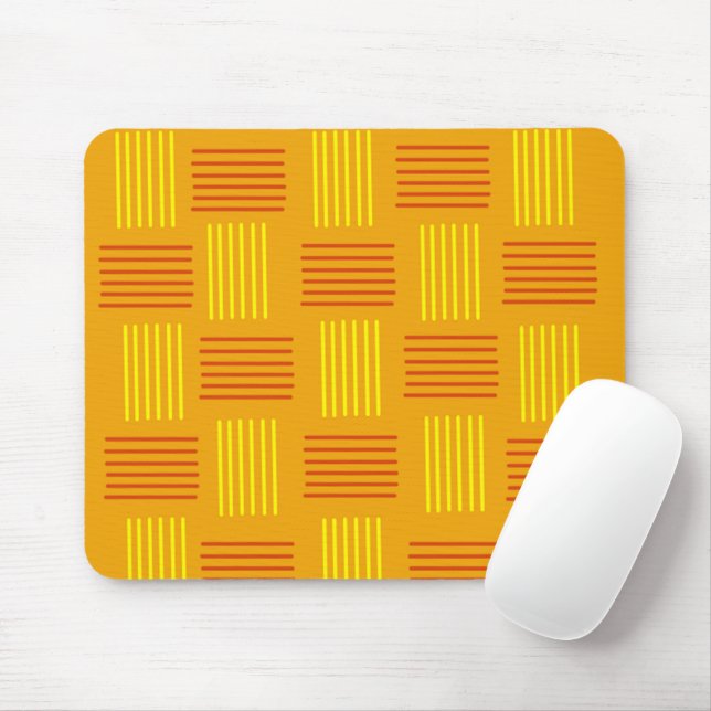 Mid-Century Modern Weave  Mouse Mat (With Mouse)