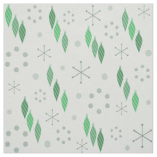 Mid Century Modern Winter Green Fabric