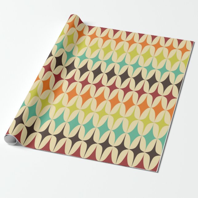 Mid century modern  wrapping paper (Unrolled)