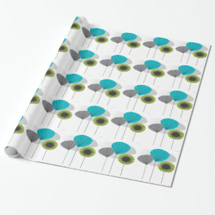 Mid-Century Modern Wrapping Paper Seed Pods