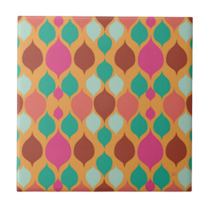 Mid Century Modern Yellow Geometric Tile