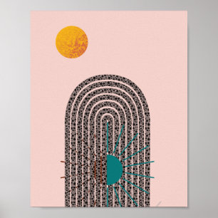 Mid Century Mondern Abstract Geometric Poster