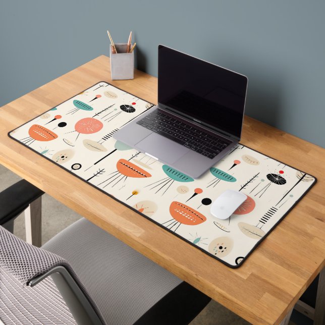 Mid- Century Pattern Desk Mat (Office 2)