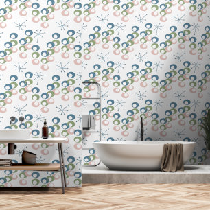 Mid Century Pattern Wallpaper