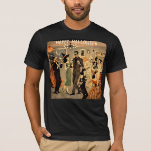 Mid Century Retro 40s Halloween Martini Party T-Shirt