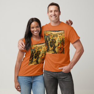 Mid Century Retro 50s Halloween Martini Party T-Shirt