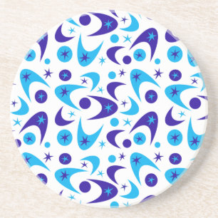 Mid Century Retro Boomerangs Coaster