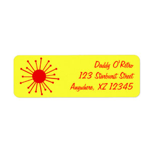 Mid Century Retro Starburst