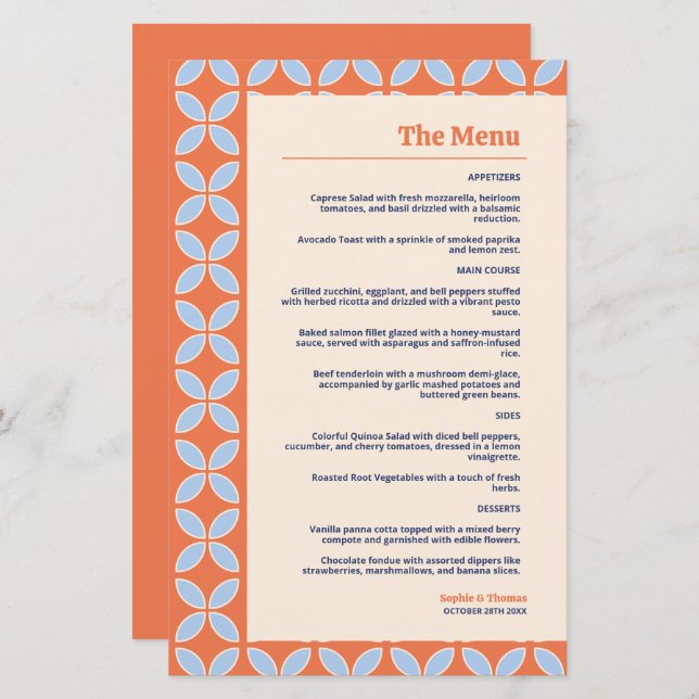 Mid Century Retro Wedding (Front/Back)