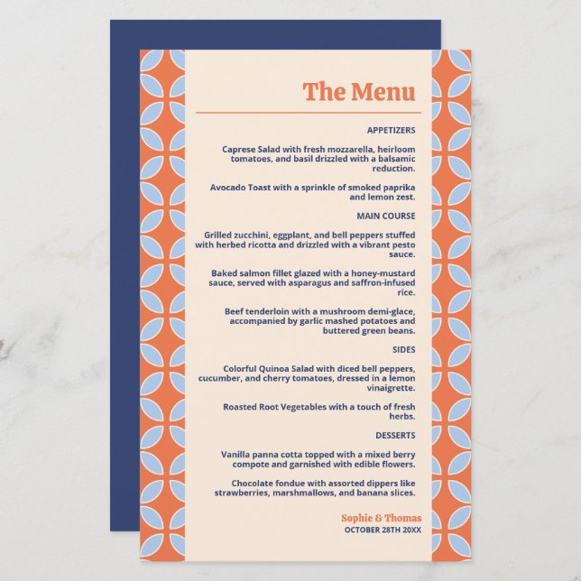 Mid Century Retro Wedding (Front/Back)