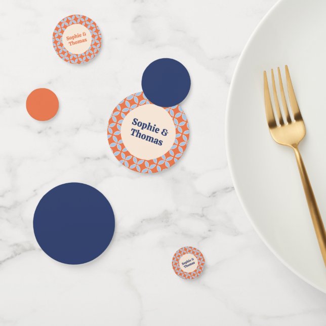 Mid Century Retro Wedding Confetti (Group)