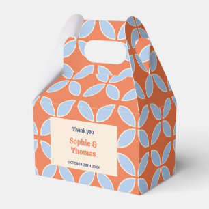 Mid Century Retro Wedding Favour Box