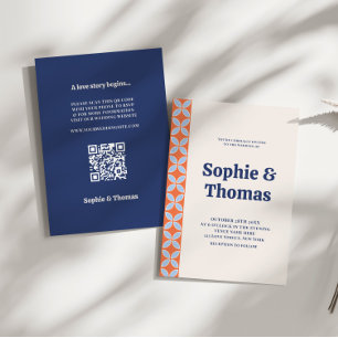 Mid Century Retro Wedding Invitation