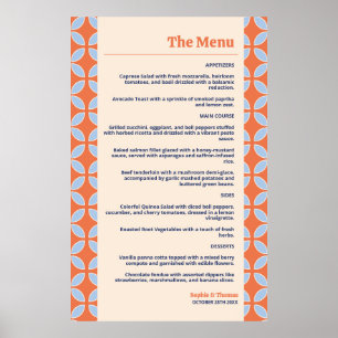 Mid Century Retro Wedding Poster