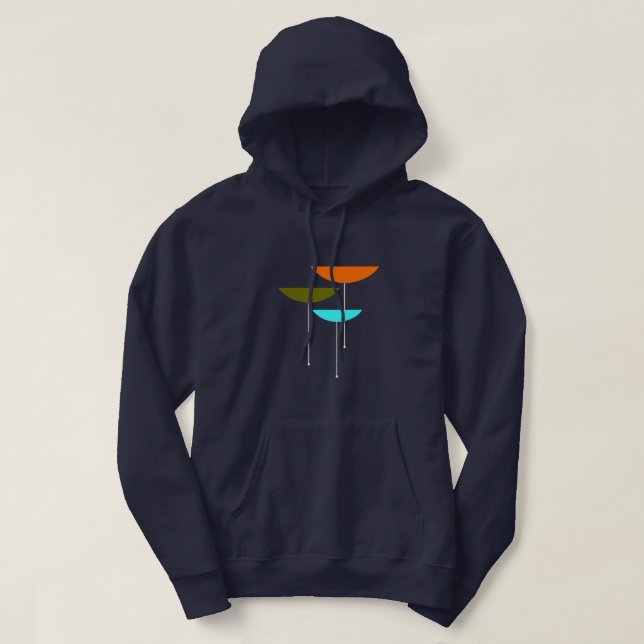 Mid Century Shapes Hoodie (Design Front)