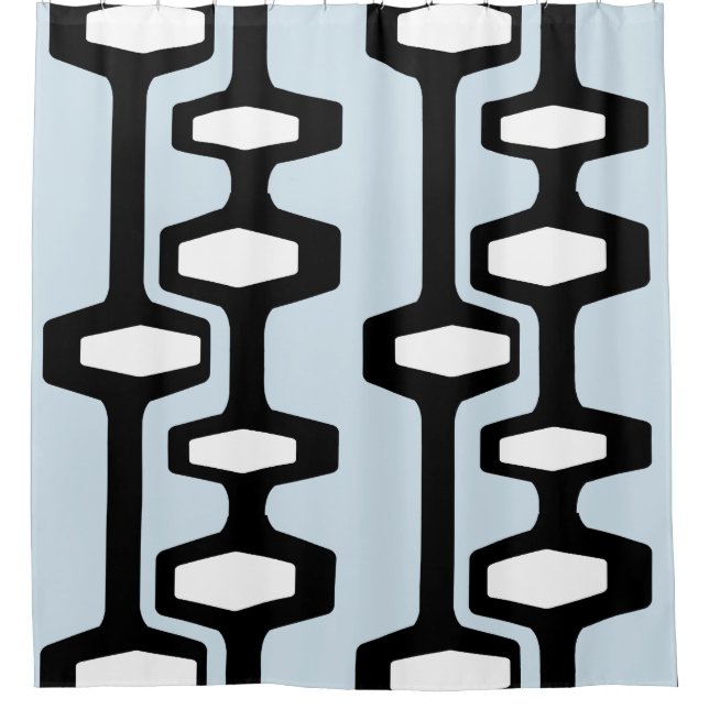 Mid Century Shower Curtain (Front)