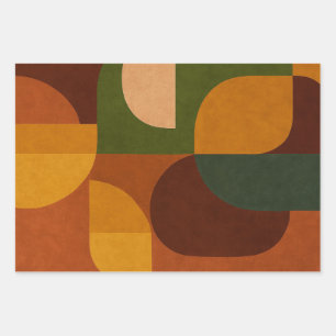 Mid-Century Soul Pattern Wrapping Paper Sheet