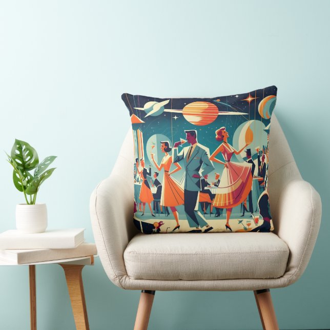 Mid Century Space Age Cocktail Party Cushion (Chair)