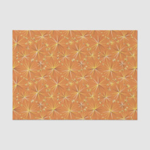 Mid Century Sputnik pattern, Terracotta Tissue Paper