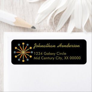 Mid Century Starburst Stripe Custom Colors SVG