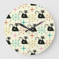 Mid Century Starbursts with Black Atomic Cat 