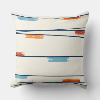 Mid-Century Stripe Cushion