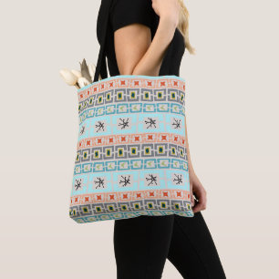 Mid-Century Stripes Tote Bag