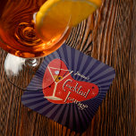 Mid Century Style Cocktail Lounge Coaster<br><div class="desc">Mid Century Style Cocktail Lounge Coaster - The unmistakable class of mid-century design brings its own style to any setting. It all comes together right here to make this awesome personalised cocktail lounge beverage coaster. You’ll have it made in the shade. This fantastic coaster will make the perfect splash at...</div>