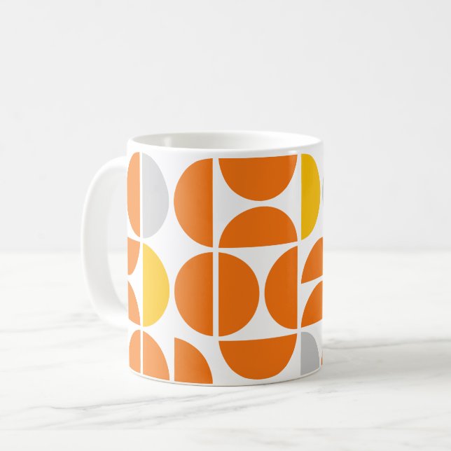 Mid Century Sunny Tiles Coffee Mug (Front Left)