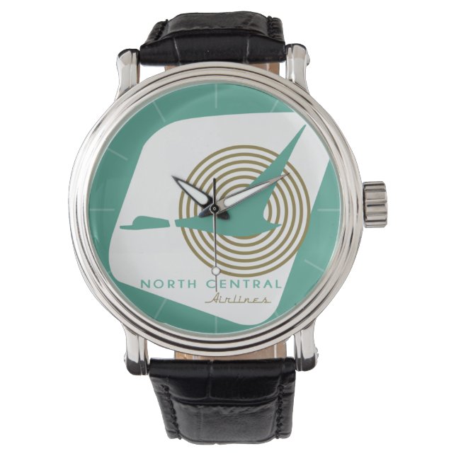 Mid-Century Teal Airline Wristwatch (Front)