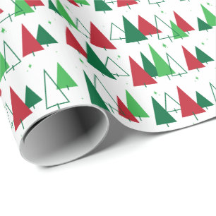 Mid Century Trees Wrapping Paper
