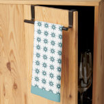 Mid-Century Turquoise Starburst Pattern Kitchen To Tea Towel<br><div class="desc">Brighten up your kitchen with this stylish mid-century modern kitchen towel. This design features a turquoise starburst pattern on a crisp white background; framed in bright turquoise.</div>