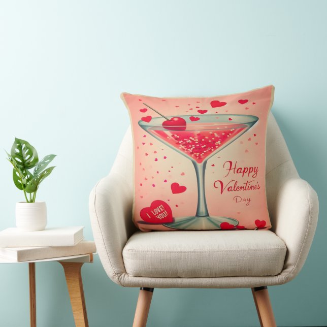 Mid Century Valentine Martini cocktail Cushion (Chair)