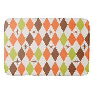 Mid-Century Vibes – Retro Geometric Bath Mat