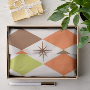 Mid-Century Vibes – Retro Geometric Tissue Paper