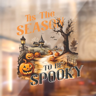 Mid-Century Vintage Style Halloween Window Cling