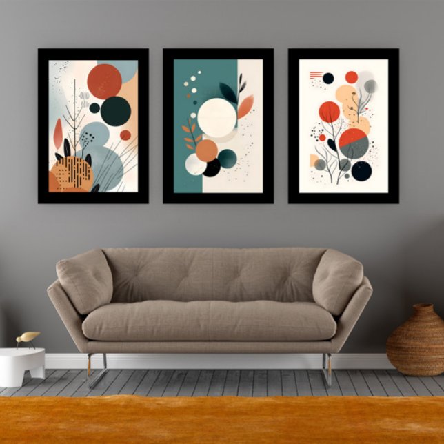 Mid-Century Wall Art-Shapes and Abstract Leaves (Creator Uploaded)
