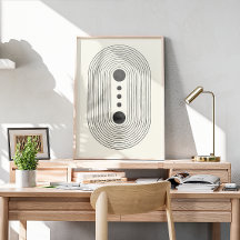 Mid century watercolor line art