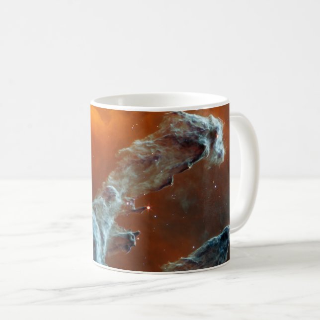 Mid-Infrared The Pillars Of Creation. Coffee Mug (Front Right)