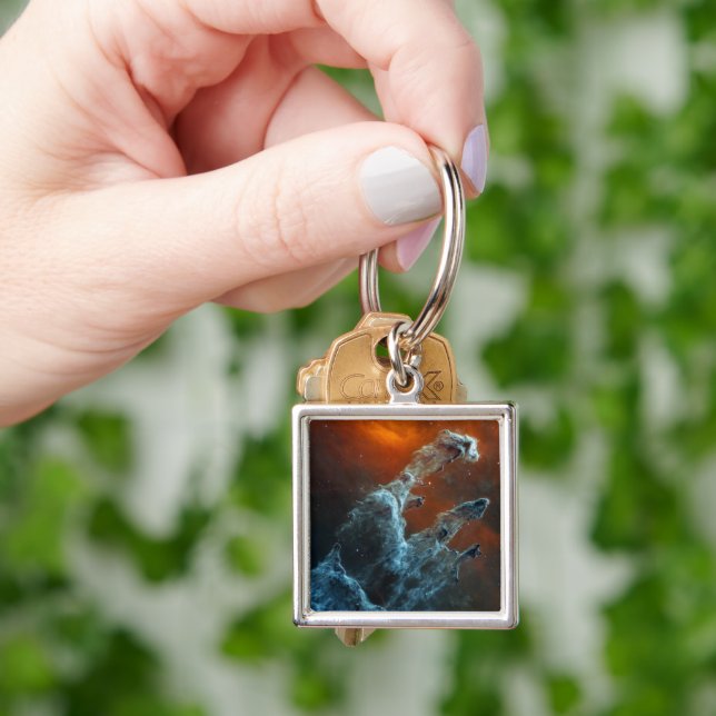 Mid-Infrared The Pillars Of Creation. Key Ring (Hand)