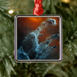 Mid-Infrared The Pillars Of Creation. Metal Tree Decoration