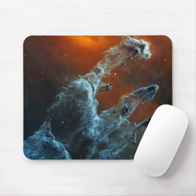 Mid-Infrared The Pillars Of Creation. Mouse Mat (With Mouse)