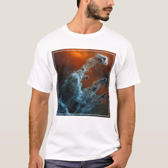 Mid-Infrared The Pillars Of Creation. T-Shirt (Front)