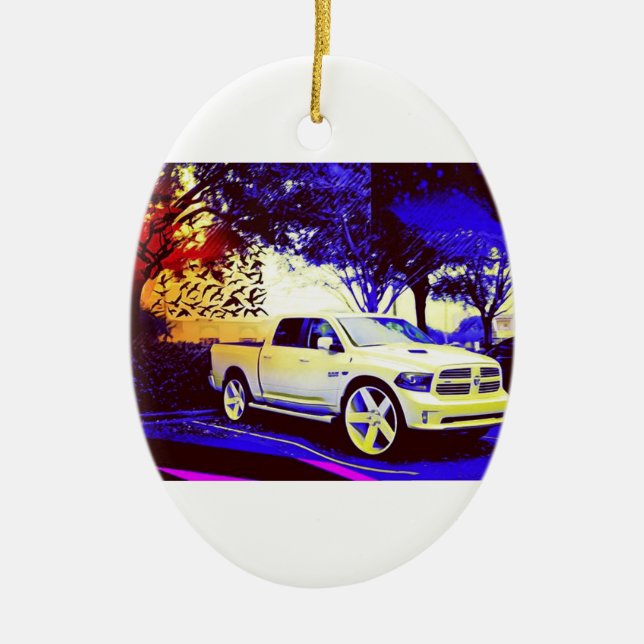 MID-KNIGHT TRUCK STOP CERAMIC TREE DECORATION (Front)