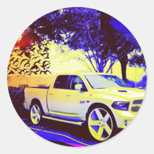 MID-KNIGHT TRUCK STOP CLASSIC ROUND STICKER