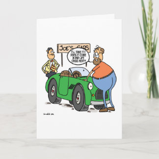 Mid life crisis red birthday card