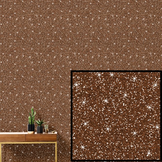 Mid Light Brown Sparkle Stars Wallpaper (Creator Uploaded)