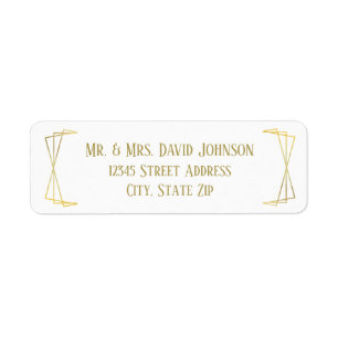 Mid Mod Design - Return Address Label