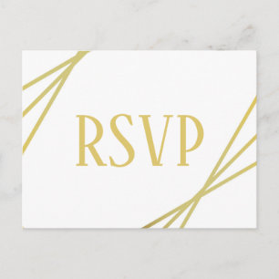 Mid Mod Design - RSVP/Dinner Choices Postcard