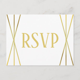 Mid Mod Design - RSVP/Dinner Choices Postcard